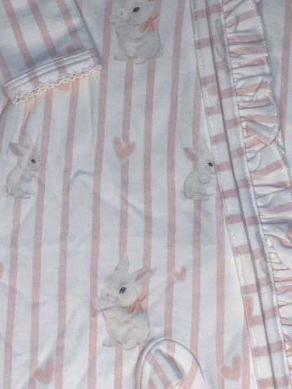 Elke & Indigo - Bamboo/Organic Cotton Growsuit - Bunny Love
