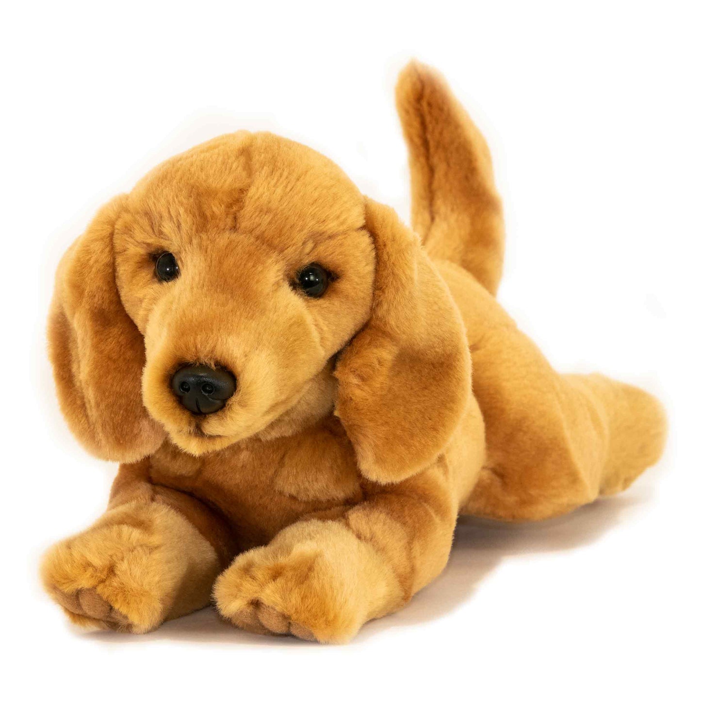 Bocchetta Plush Toys - Bean - Red Dachshund puppy Size 30cm/12"
