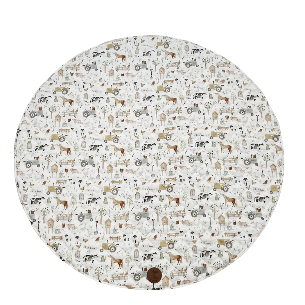 Cuddle Bug & Co - Cuddle Bug & Co Padded Waterproof Playmat Farm Life