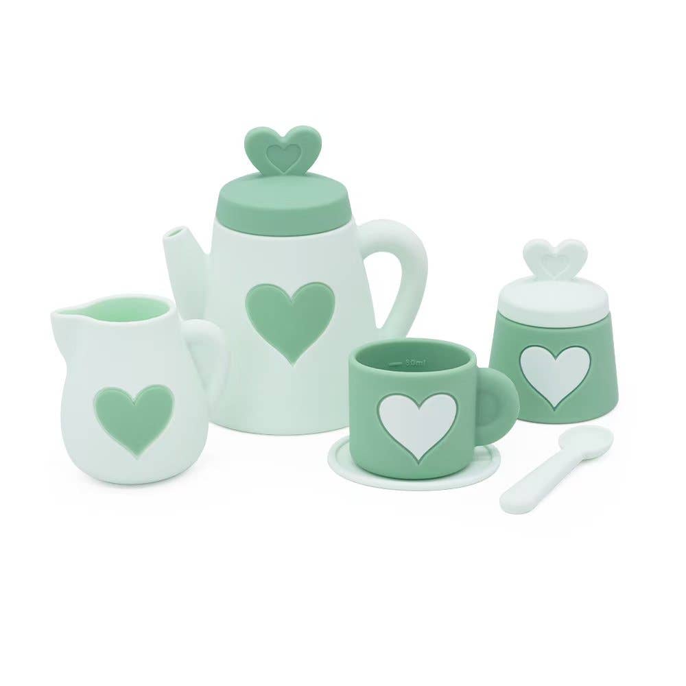 ToysLink - Green Silicone Tea Set