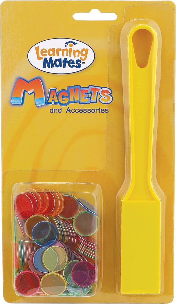 Leisure Learning Pty Ltd - Magnetic Wand 8" Plus 100 Chips  | Blister Pack