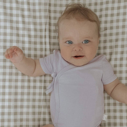 Elke & Indigo - Bamboo/Organic Cotton Willow Bodysuit - Soft Lilac