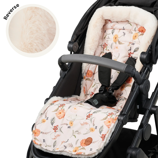 OiOi - Cozy Fleece Pram Liner - Wildflower