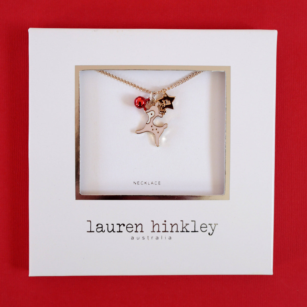 Lauren Hinkley Australia - Jingle Bell Reindeer Necklace