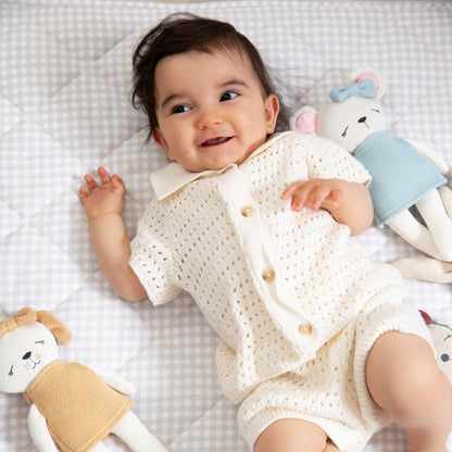 Living Textiles - Knitted Animal Toy- Molly the Mouse