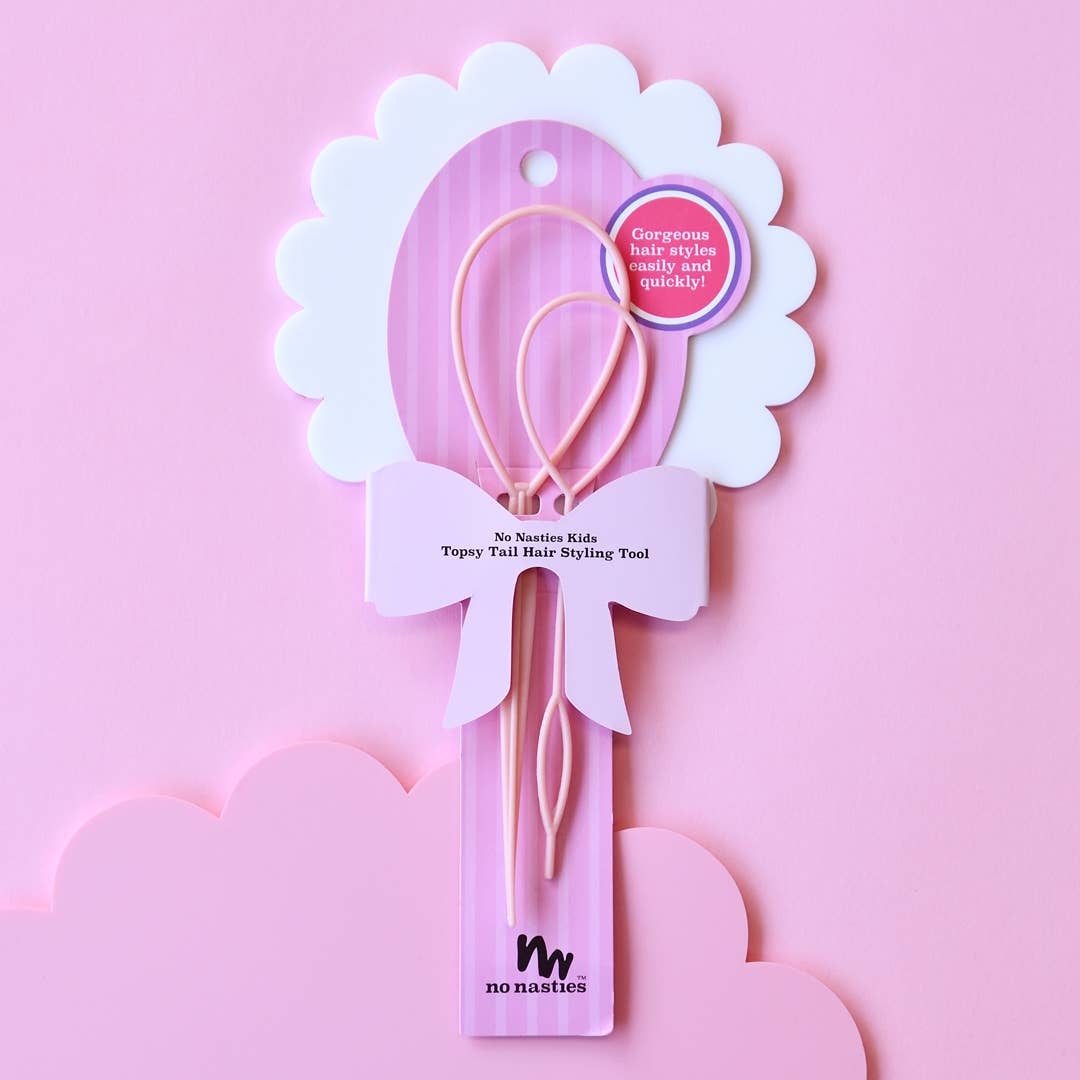 no nasties kids - Topsy Tail Hair Styling Tool Pink