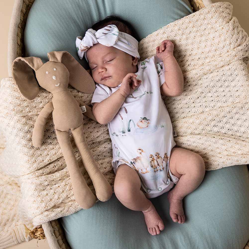 Snuggle Hunny - Duck Pond Short Sleeve Organic Bodysuit