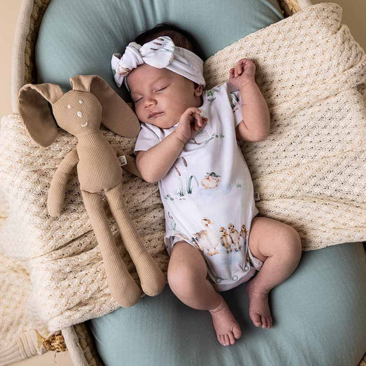 Snuggle Hunny - Duck Pond Short Sleeve Organic Bodysuit