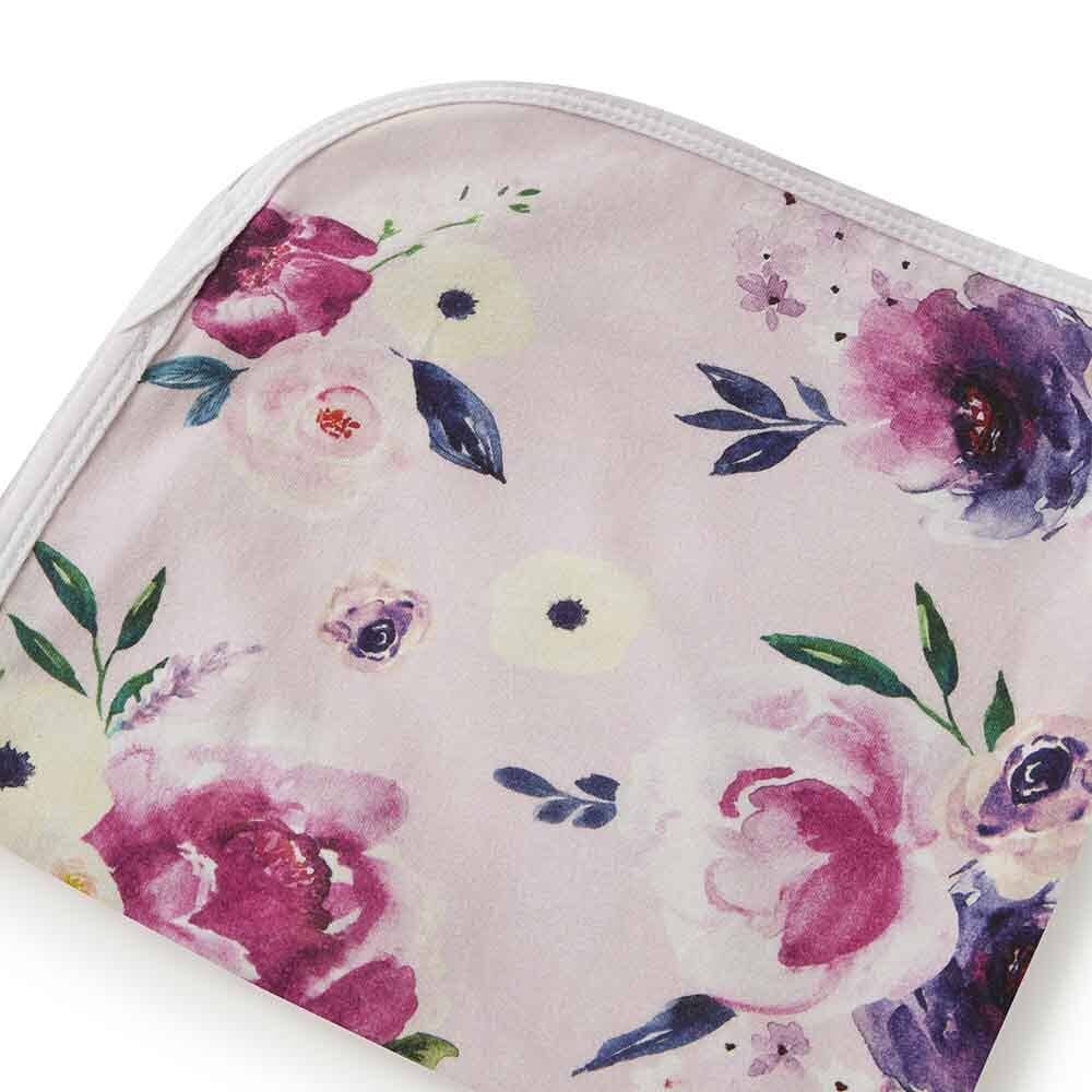Snuggle Hunny - Floral Kiss Baby Jersey Wrap & Topknot Set