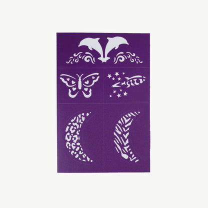 Oh Flossy - Oh Flossy Reusable Adhesive Face Paint & Makeup Stencils - Purple