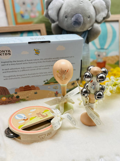 ToysLink - KoKo's Music Adventure Wooden Music 3 pcs Set (Koala & Kanga)