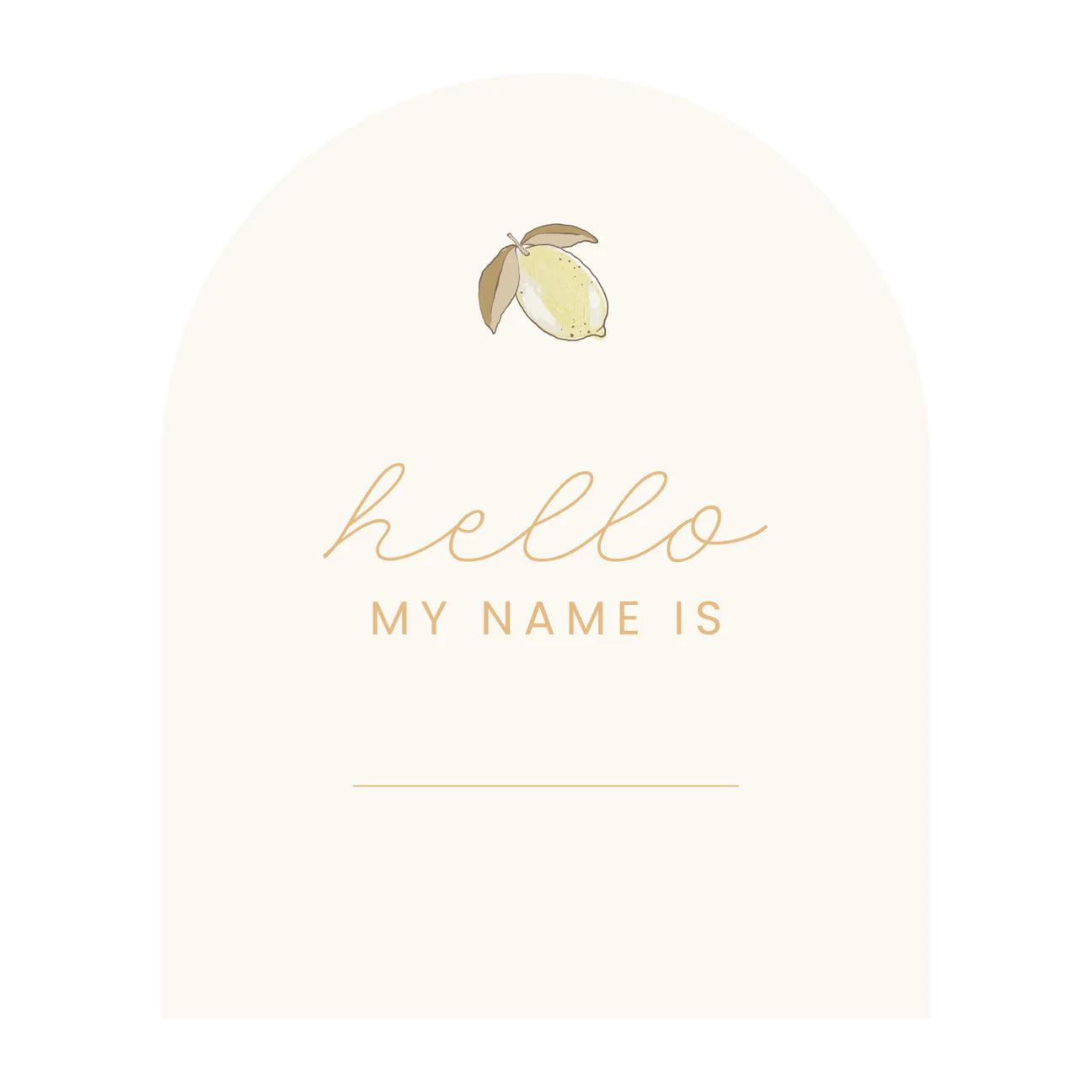 The Beige Collective - Baby Milestone Cards | Lemon & Creme