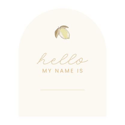 The Beige Collective - Baby Milestone Cards | Lemon & Creme