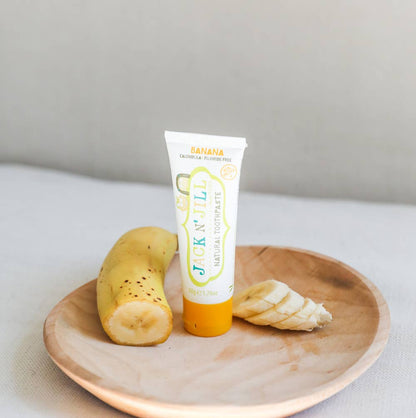 Jack N' Jill Kids - Tooth Buddy Pack-Natural Toothpaste Banana + Kids Toothbrush