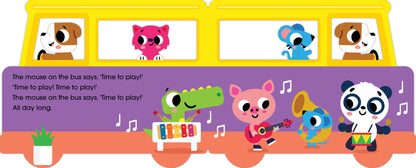 Wheels on the Bus interior spread