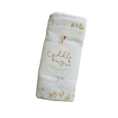 Bamboo Muslin Wrap Goosey Gander