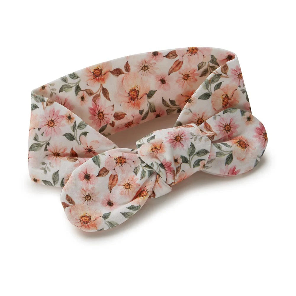 Snuggle Hunny - Spring Floral Organic Topknot