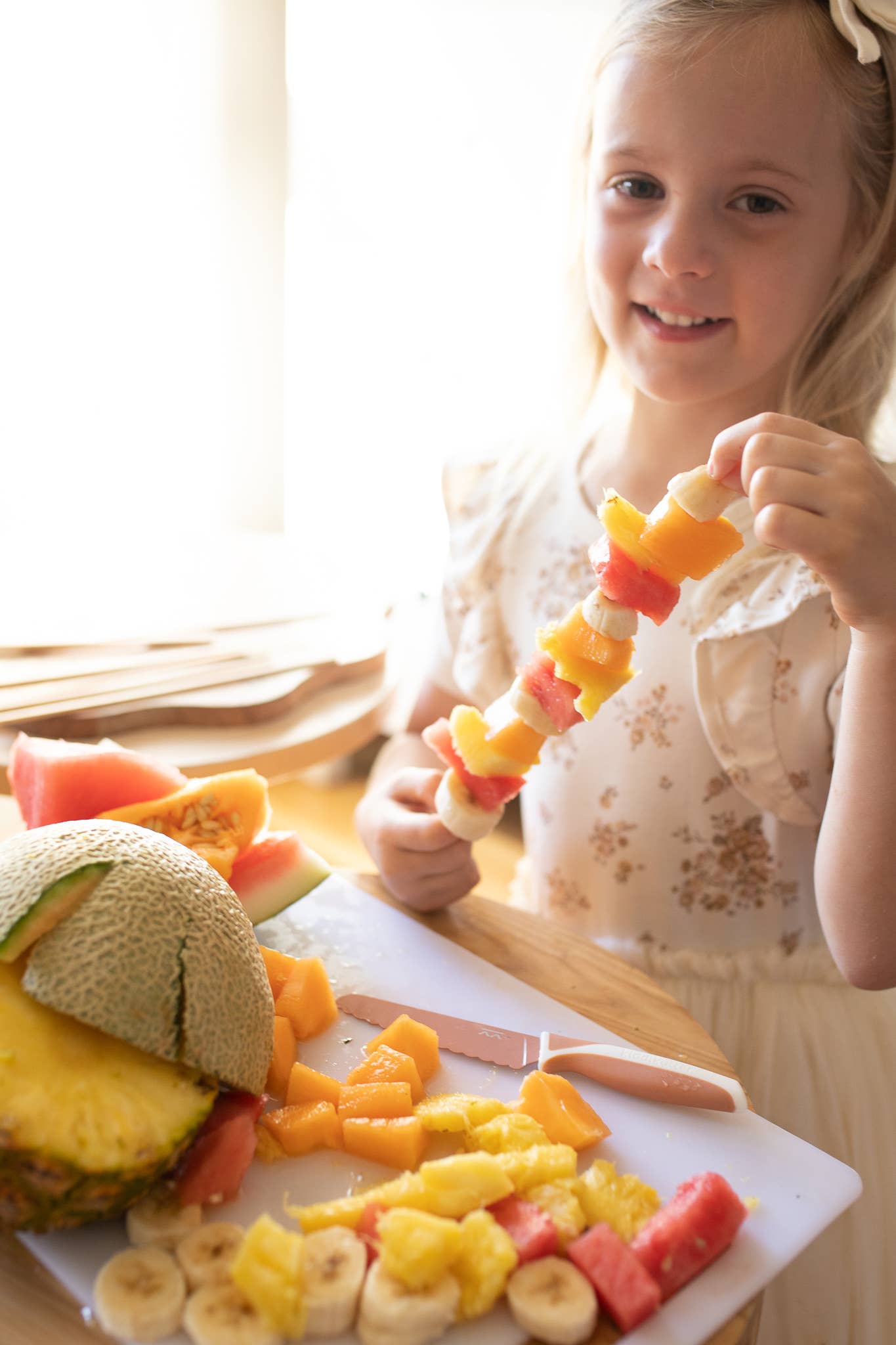 KiddiKutter child safe knife - KiddiKutter child safe knives DUSKY ROSE