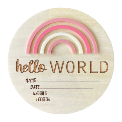 Timber Tinkers - Hello World Rainbow Pretty Pinks