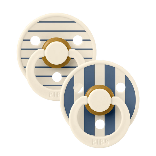 BIBS - Studio Dummies - Pin Ivory/Steel Blue Mix