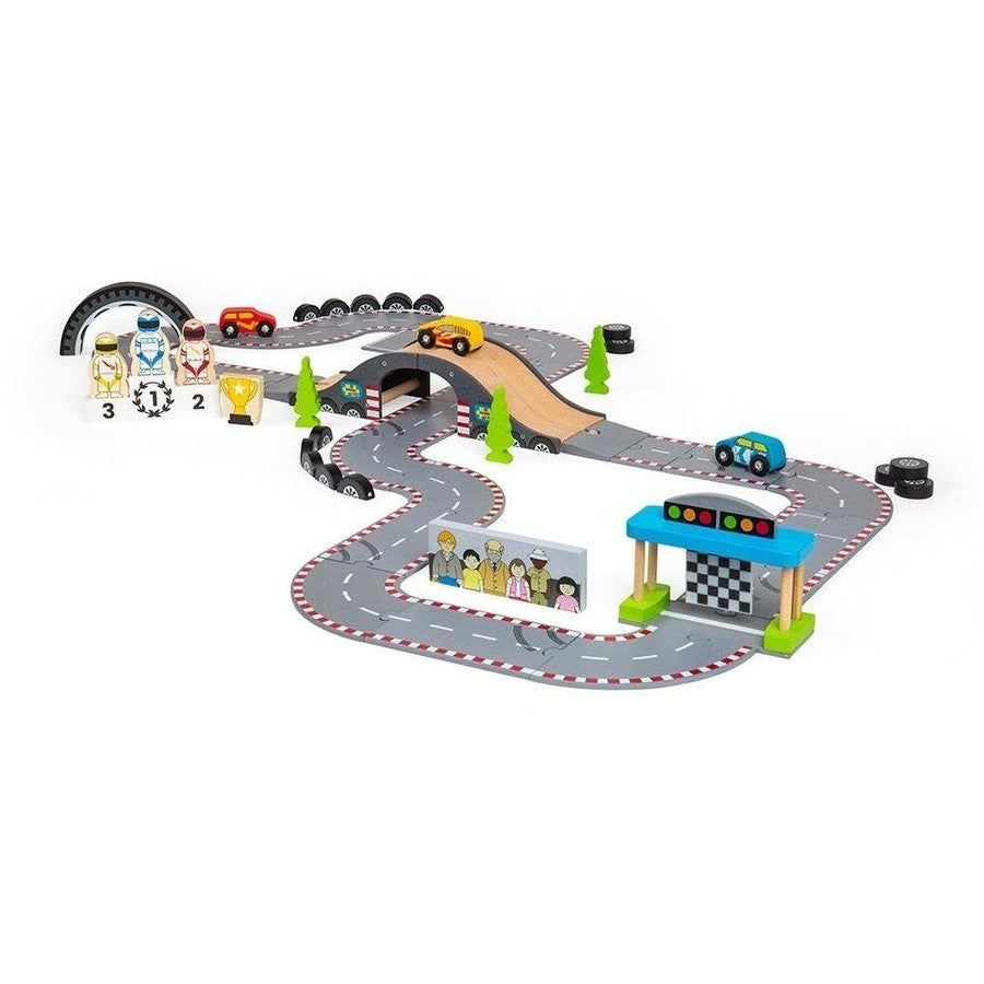 Bigjigs Rail - Roadway Race Set