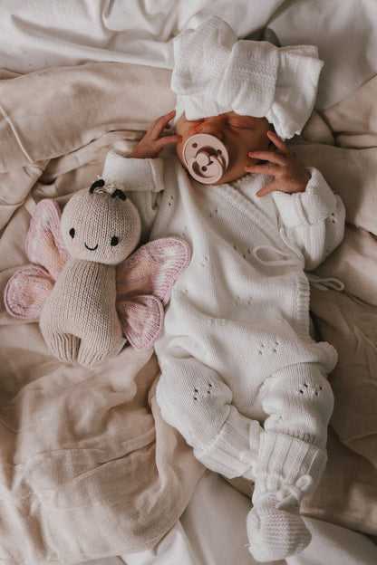 Petite + Co - POINTELLE ROMPER | MILK
