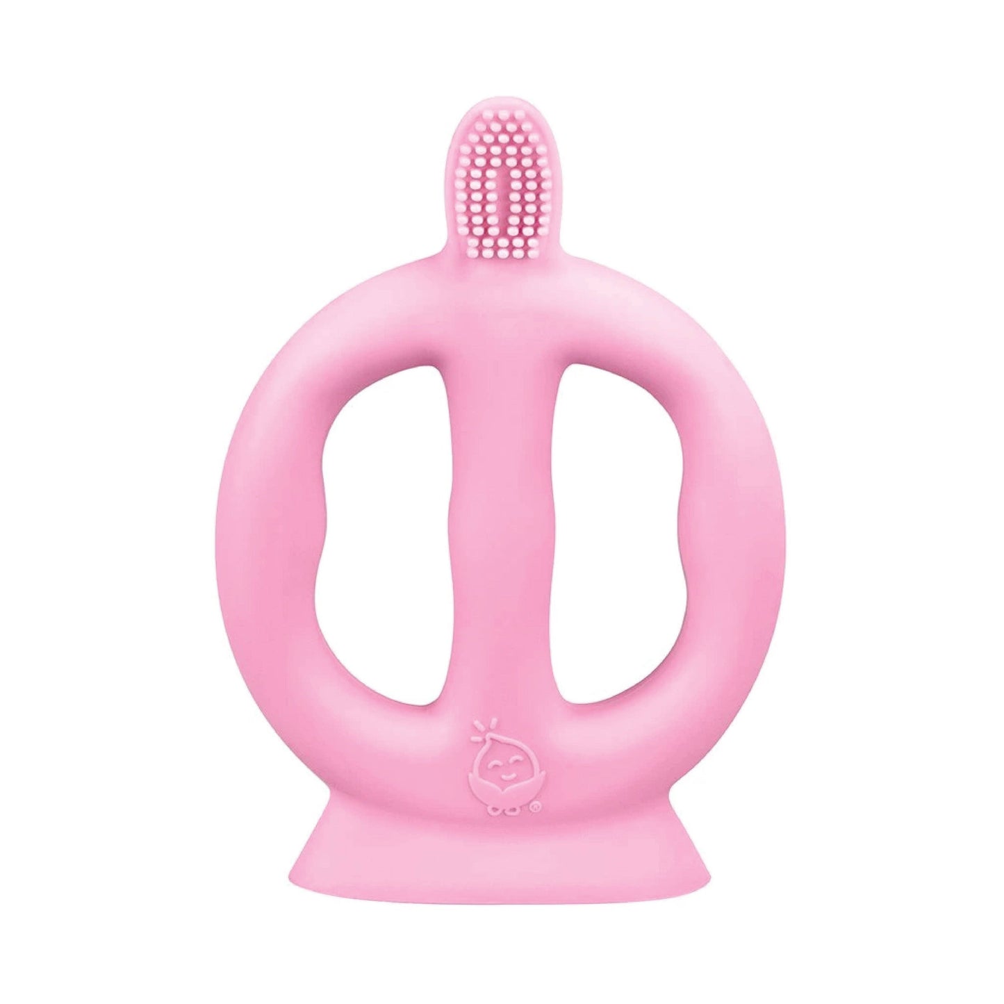 For Baby and Up - Green Sprouts - Learning Toothbrush made from Silicone-Pink-9/18mo
