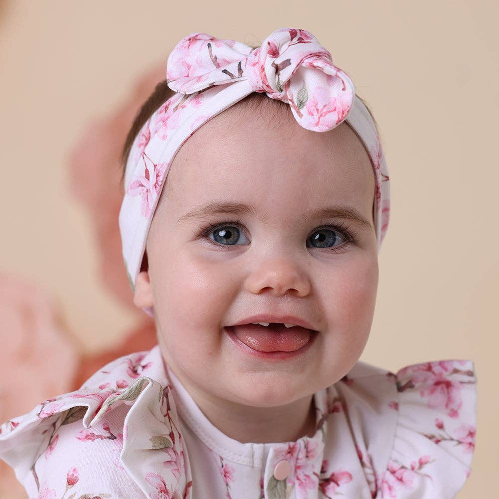 Snuggle Hunny - Cherry Blossom Organic Topknot