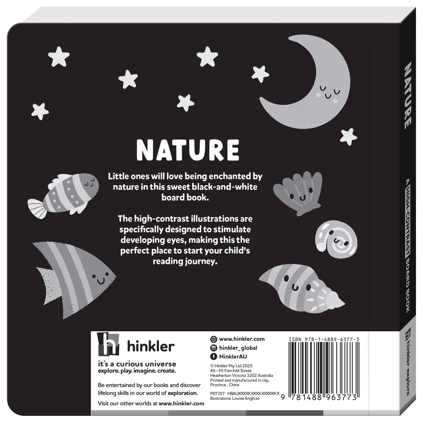 Hinkler Australia - Nature A High-Contrast Board Book