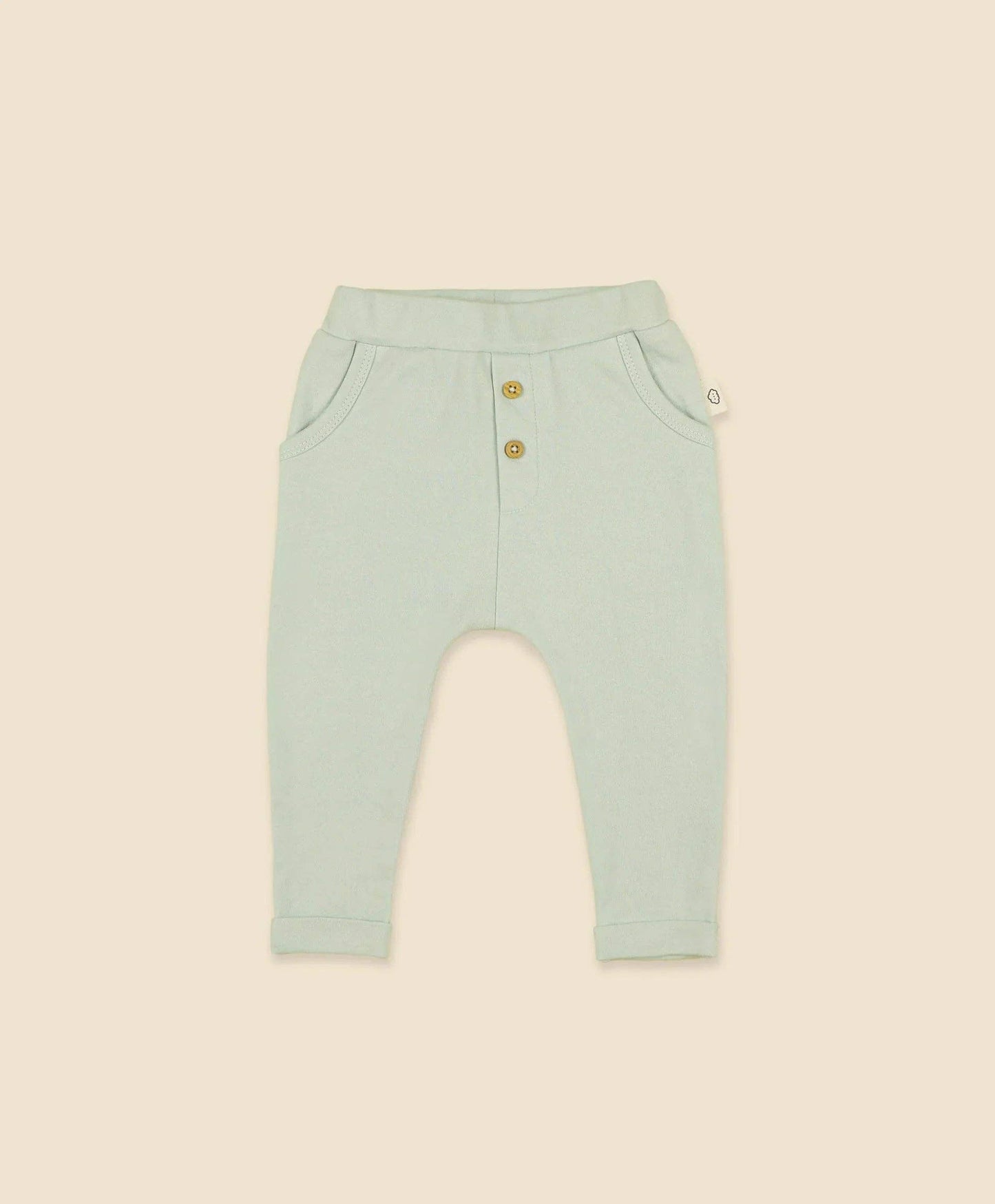 Lūmmi in Colour Babywear - Organic Cotton Slouchy Track Pants - Lime Green