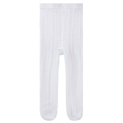 Designer Kidz - Textured Knit Tights - Ivory