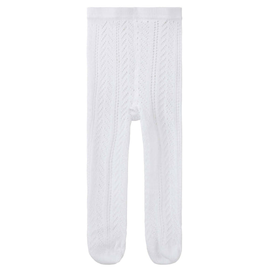 Designer Kidz - Textured Knit Tights - Ivory