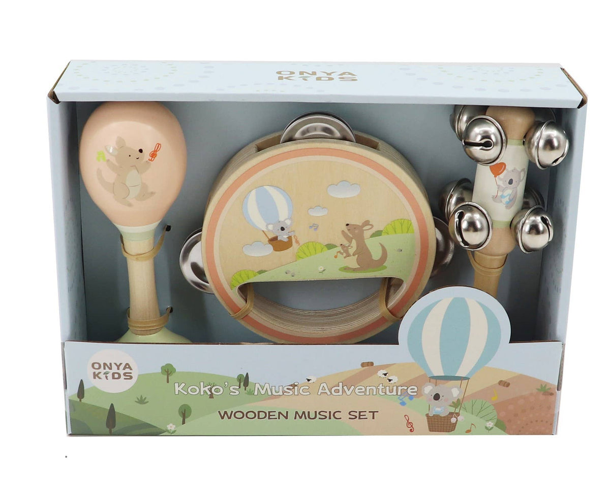 ToysLink - KoKo's Music Adventure Wooden Music 3 pcs Set (Koala & Kanga)