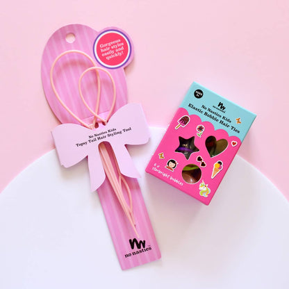 no nasties kids - Topsy Tail Hair Styling Tool Pink