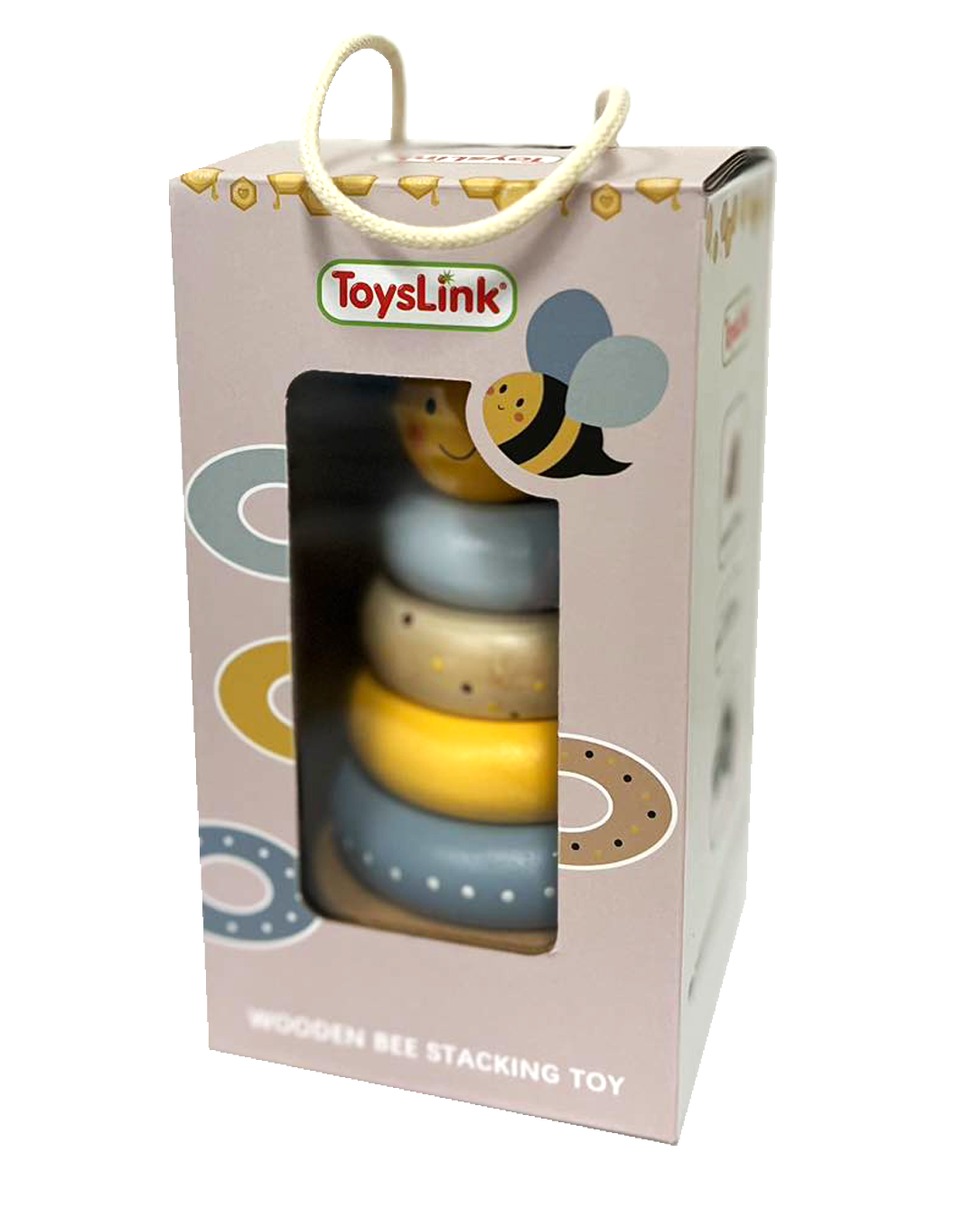 ToysLink - Wooden Bee Stacking Toy
