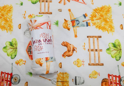 Savannah and Three - Farmyard Friends Cot Sheet