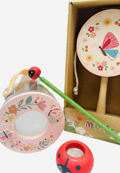 ToysLink - Wooden Ladybug & Butterfly Bundle Set