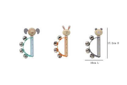 ToysLink - Wooden Animal Baby Bell Ring