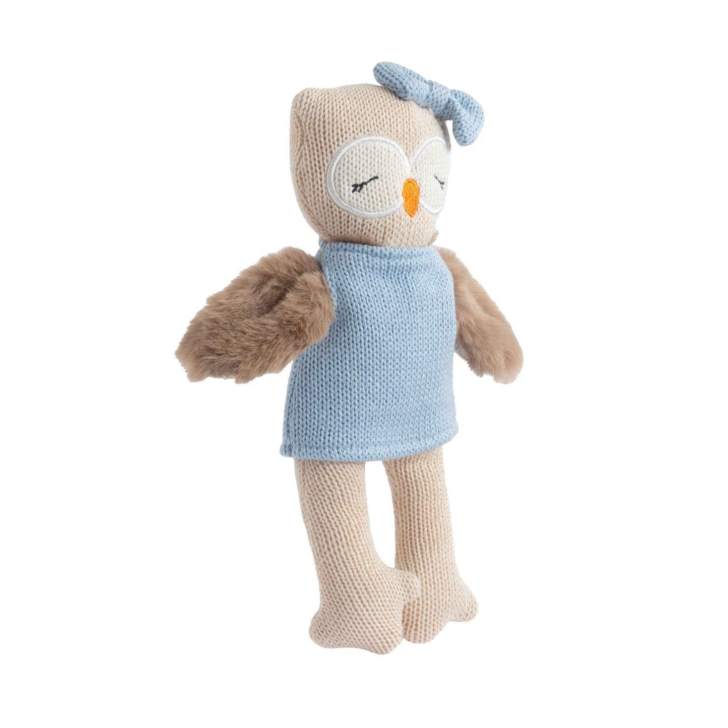 Living Textiles - Knitted Animal Toy- Ollie the Owl