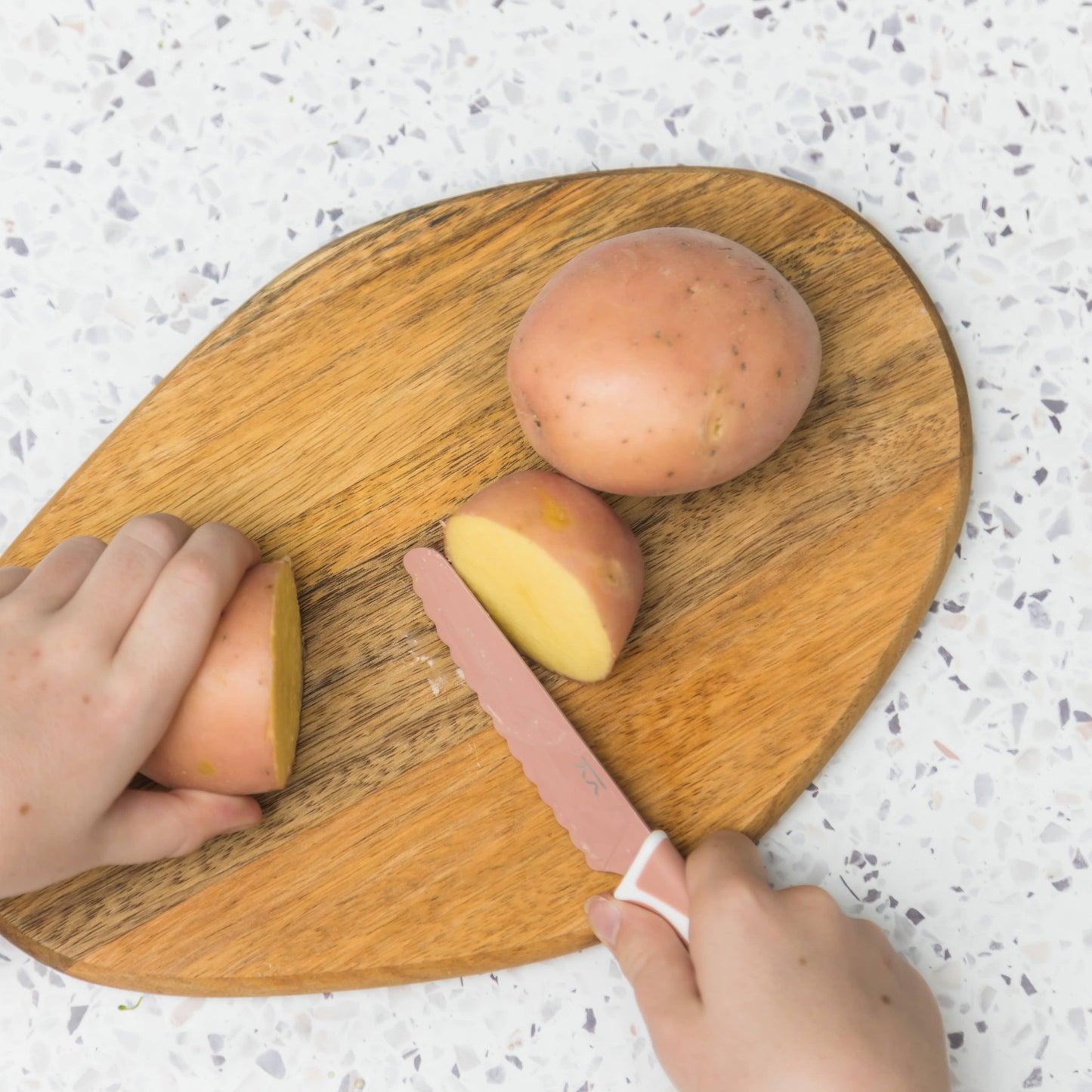KiddiKutter child safe knife - KiddiKutter child safe knives DUSKY ROSE