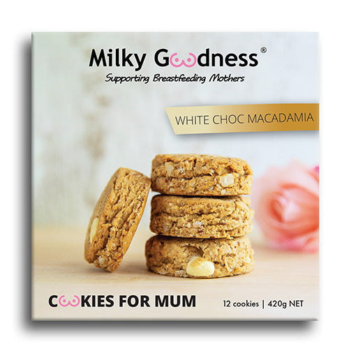 Milky Goodness White Choc & Macadamia Lactation Cookies