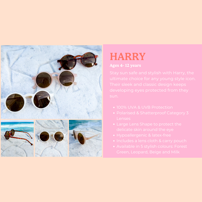 Speckles for Kids - Kids Sunglasses - HARRY  - Beige
