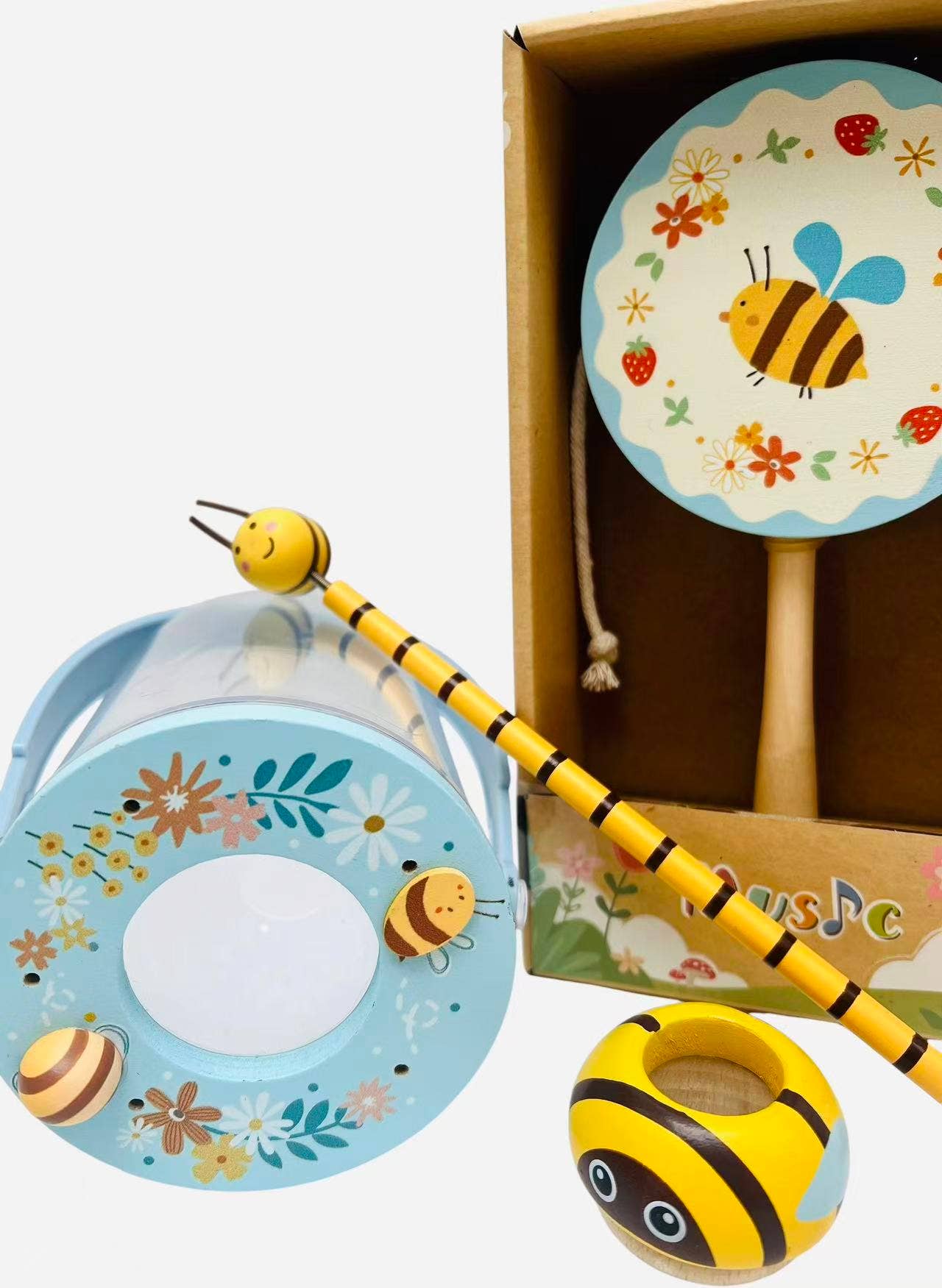 ToysLink - Wooden Bumble Bee Bundle Set