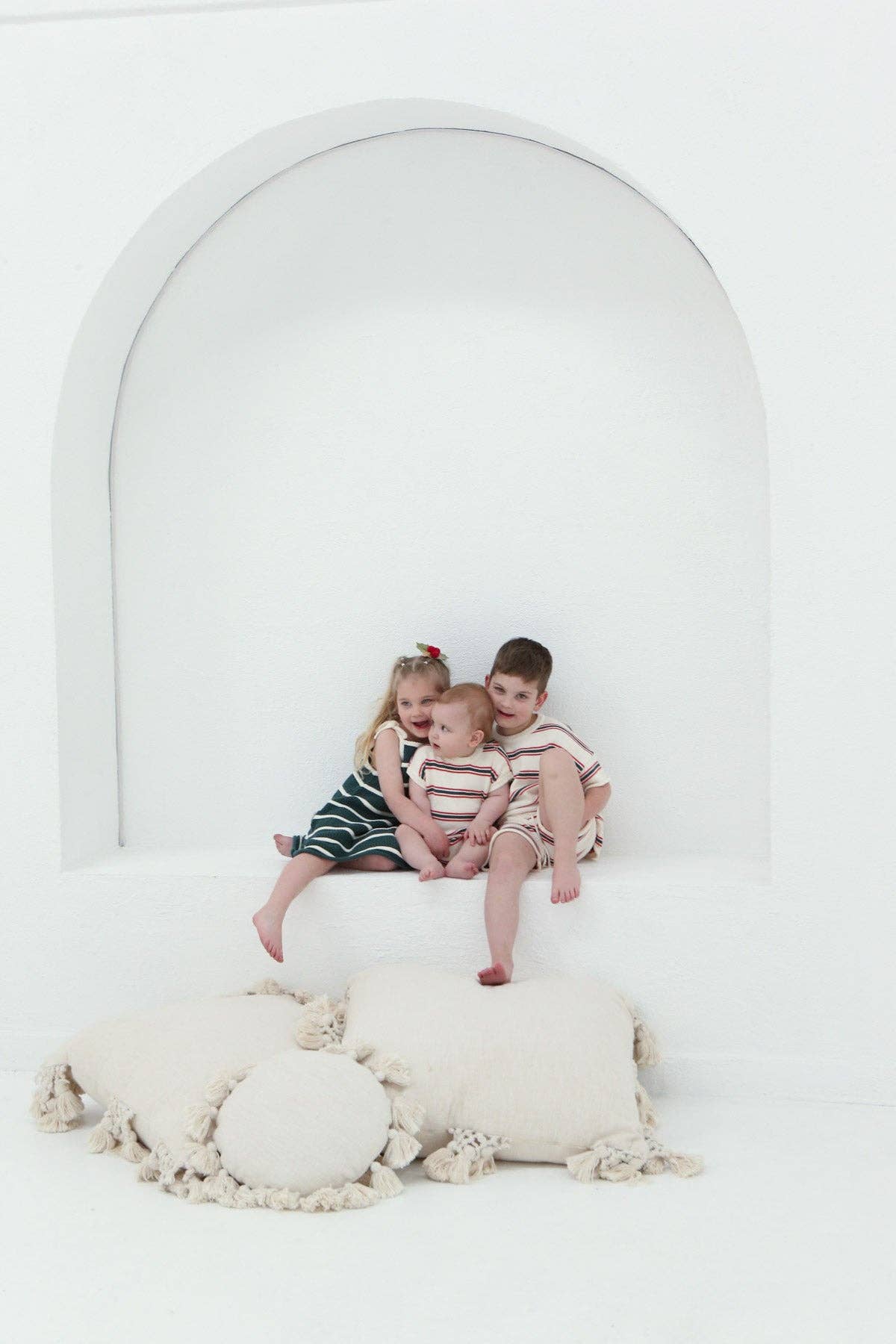 FRECKLES the label - Pre-Order Retro Stripe Cotton Romper | Double Stripe