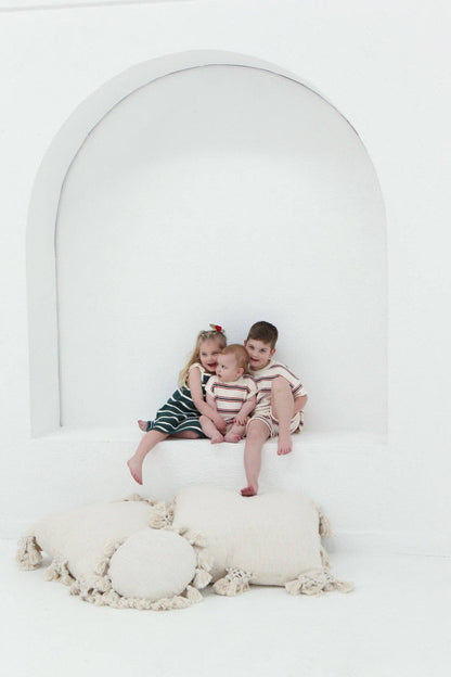 FRECKLES the label - Pre-Order Retro Stripe Cotton Romper | Double Stripe
