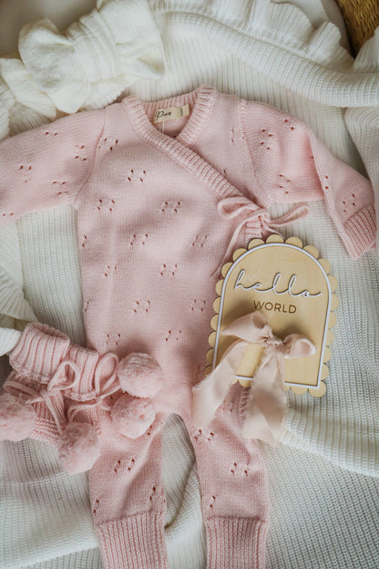 Petite + Co - HELLO WORLD SCALLOP EDGE