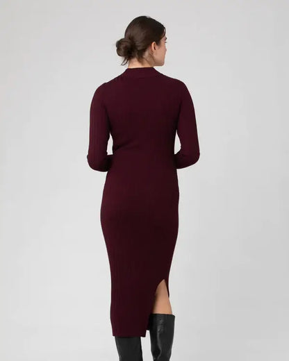 Ripe Maternity - Nella Rib Nursing Knit Dress