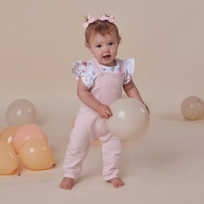 Snuggle Hunny - Baby Pink Organic Joey Overalls