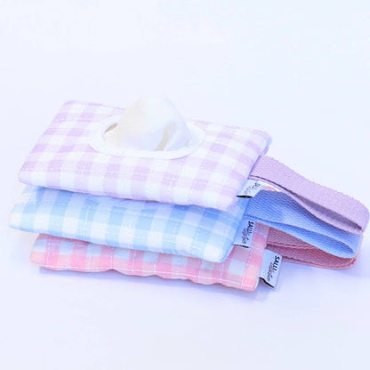 SALLI COLLECTIVE - Dolly baby wipes set - Lilac Gingham