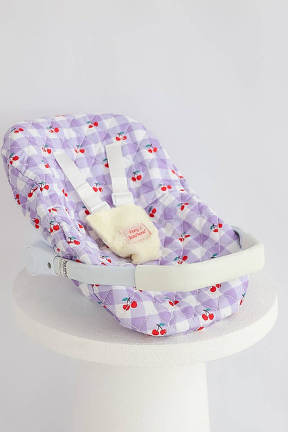 Tiny H - Tiny Harlow Dolls Car Seat Capsule - Cherry Gingham